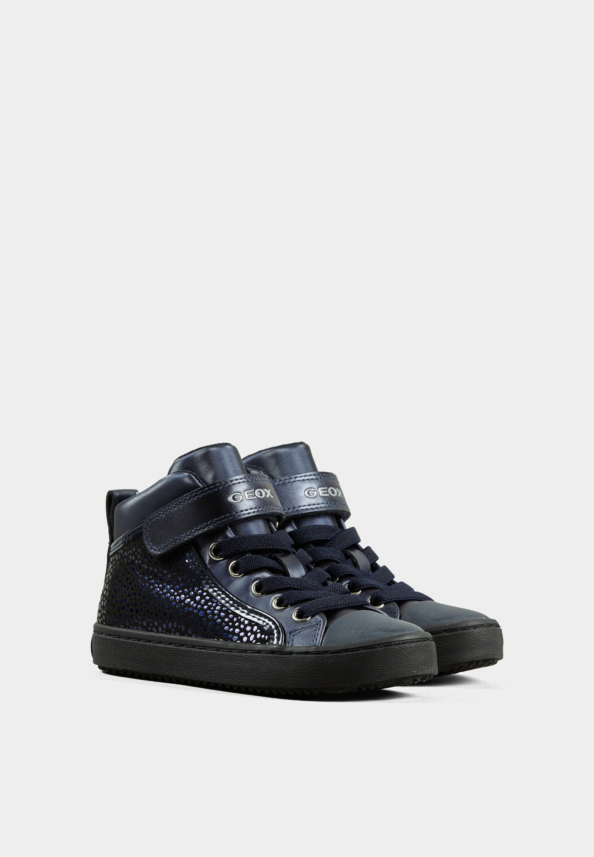 Geox Girls Kalispera J744GI Hi Tops Navy Schuberts Footwear